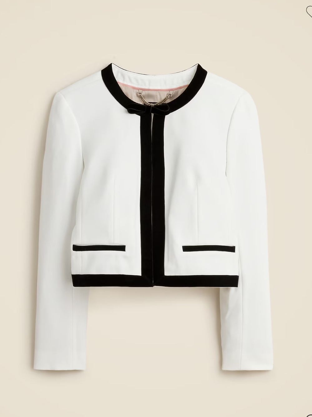 J. Crew Bow Lady Jacket in Four Season Stretch, SZ 00,